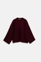 Women's Oversized Knitwear Sweater Claret Red