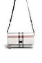 White - Navy Blue Plaid Women's Crossbody Bag Sp1278