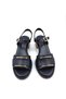 Rachel Genuine Leather Low Heeled Women's Black Sandals Shoes - 6