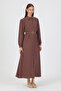 Rochie cu centură - Mink - 3
