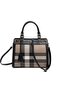 Coffee - Black Plaid Women's Handbag Sp1174 - 5