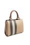 Beige - Tan Plaid Women's Handbag Sp1174 - 4