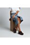 Brown Leather Piped Detail Lightweight Sole Women's Clogs Slipper - 3