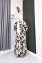 Cotton Dresses in Viscose Package, Patterned Half-Buttoned Anti-Sweat Hijab Dress - 7