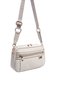 Sand Beige - Sand Beige Plaid Line Square Women's Crossbody Bag Sp1280 - 2