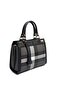 Black - Black Plaid Women's Handbag Sp1174 - 2
