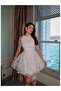 Floral Embroidered Sequin Mini Dress - 4