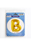 Gold Letter B Foil Balloon – Flying Party Concept (40 cm) - 2