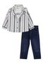 3-Piece Set with Jeans for 2-5 Years Old - Navy Blue - 4