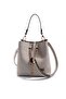 Sand Beige - Sand Beige Plaid Line Square Women's Crossbody Bag Sp967 - 5