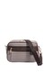 Coffee Yellow - Brown Plaid Line Square Women's Crossbody Bag Sp1280 - 5
