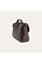 Women's Black Leather Look Buckle Shoulder Bag - 2