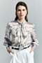 Floral Print Scarf Shirt - Powder Pink - 3