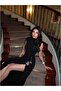 فستان EH Collection مزين بإكسسوار أحجار وفتحة جانبية - 2