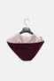 Women's Hat and Shoulder Shawl in Plum Color - 2