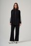 Zipper Detailed Trouser Suit with Stone Detail 1092 Black - 3