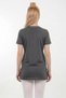 Women's Cotton in Single Jersey Fabric Crew Neck Regular Fit Short Sleeve Skirt Slit Tunic - 4