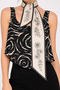 Choose Your Style Ada Bahçesi Patterned Black Tie / Scarf / Foulard 105X9 cm