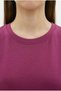 Women's Cotton in Single Jersey Fabric Crew Neck Regular Fit Short Sleeve Skirt Slit Tunic - 3