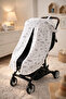 100% Cotton Tan Single-Layer Muslin Baby Stroller Cover - 5