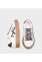 Side Detailed Lace-Up Comfortable Sole Casual Sports Women's Sneakers Shoes - 3