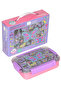 Bento 710ml Lunchbox Cute Friends Single Layer 3 Compartments Stainless Steel Lunch Box