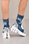 Lace Detailled Denim Boots Shoes Summer Women's - 3