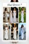 Women's Front Knot Lace Detailed Evening Dress Black, White - 8
