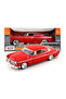 Motor Max 1:24 1955 Chrysler C300 Red Die-Cast Model Car - Opening Doors, Hood, and Trunk - 2