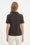 Bitter Brown Collar Stone Short Sleeve T-Shirt 6294 - 3