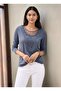 Women's Stand Collar Front Gathered Long Sleeve Casual Viscose Sports Stylish Plus Size Curve Blouse - 6