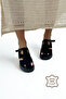 Black Suede Genuine Leather Women's Wedge Heel Slipper Of602 - 2