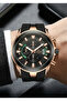 Men's Black Silicone Cord Black Dial Wristwatch 2 Year Warranty - 2