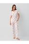 Women's Buttoned Short Sleeve Boxed Pajama Set 50% Cotton 50% Modal – Full Fit, Bottom Pocket - 2