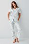 Mother-Daughter Pajama Set (Sold Separately) 100% Cotton – Shirt Collar Short Sleeve Combination - 7