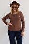 Large Size Double Piping Buttoned Cotton Pack Stretch Fabric Basic Blouse - 2