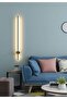 شمعدان حائط LED حديث للديكور بقضيب طويل LED فردي 80 سم ضوء نهاري أسود 1 قطعة - 4
