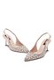 Women's High Heels Special Stone Embellished Open Back Pointed Toe Wedding Dress Shoes 17315 - 8