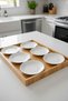 6-Person Amr-12 Amara Embossed Pattern Luxury Porcelain Tea Plate 12.5cm - 4