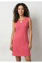 Women's Viscose Damla Collar Detail Sleeveless Relaxed Cut Casual Dress - 5