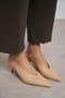 Lunix Ten Matte Pointed Toe Slingback Stiletto Heel U Women's Shoes - 3