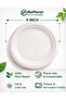 9" Round Plate - 15PCS Sleeve - Biodegradable Bagasse Tableware - 3