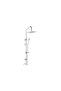 Dubai New Generation Chrome Shower Robot Set with Sprinkler Effect - Functional Overhead Shower Set - 7