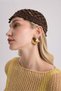 Tinos Hand Knitted Bitter Brown Hat - 5