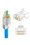 مجموعة هدايا تتضمن كماشة EZ RJ45 + جهاز اختبار الشبكة + 30 قطعة من موصلات Cat6 + 30 غلاف + سكين - 4