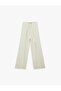 Linen and Viscose Blend Wide-Legged Pants with Tie Waist - 2