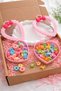 2 Boxes of Candy Dream Buckle Boxes (1 Box of Rubber Bands, 1 Box of Mini Snap Buckles)