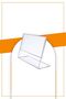 A5 t Type Horizontal Tabletop Transparent Plexiglass Brochure Holder - 2