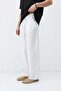 Super baggy fit linen trousers ecru - 3