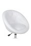 Bar stool, white, eco- Leather - 5